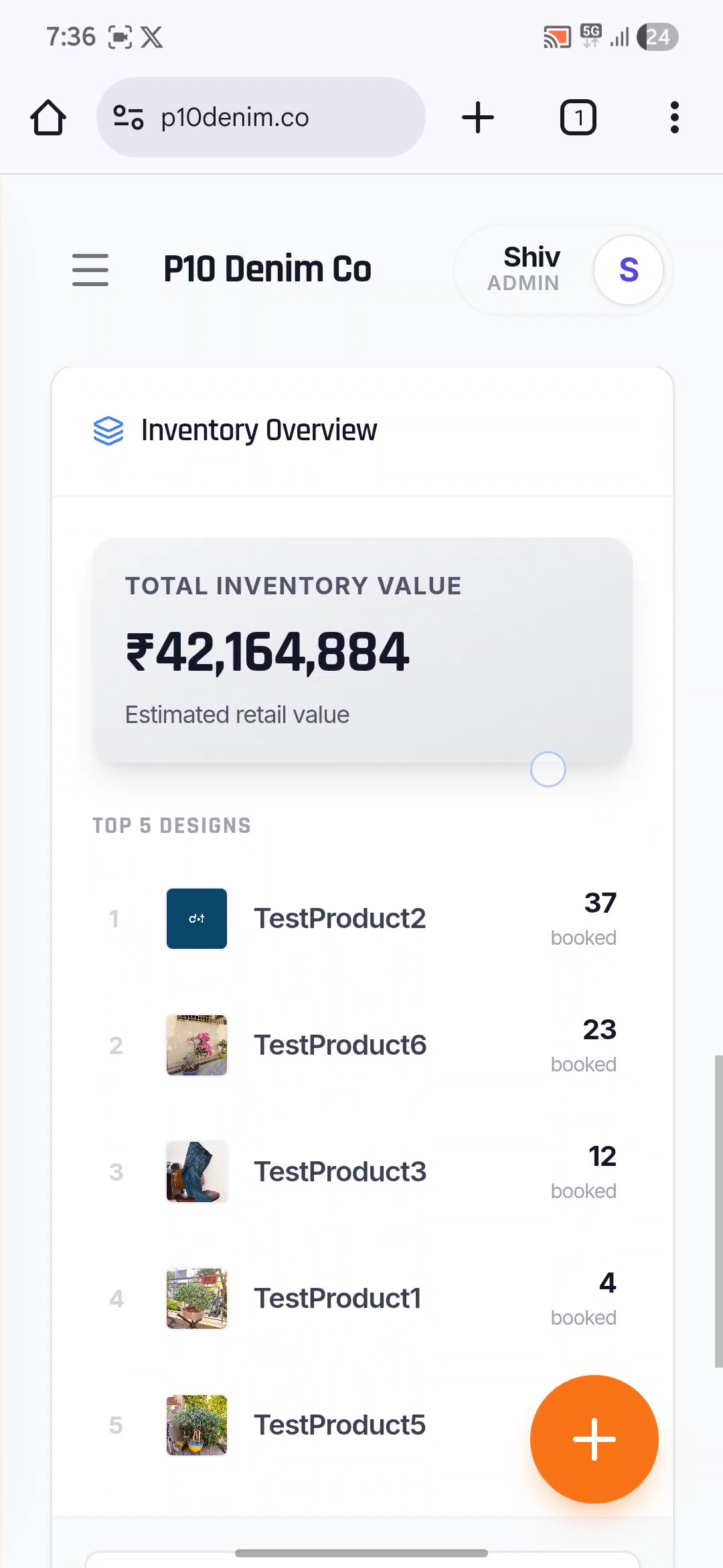 SpotBook initial deployment inventory overview
